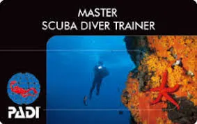 PADI master scuba diver trainer