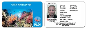 divearound PADI card